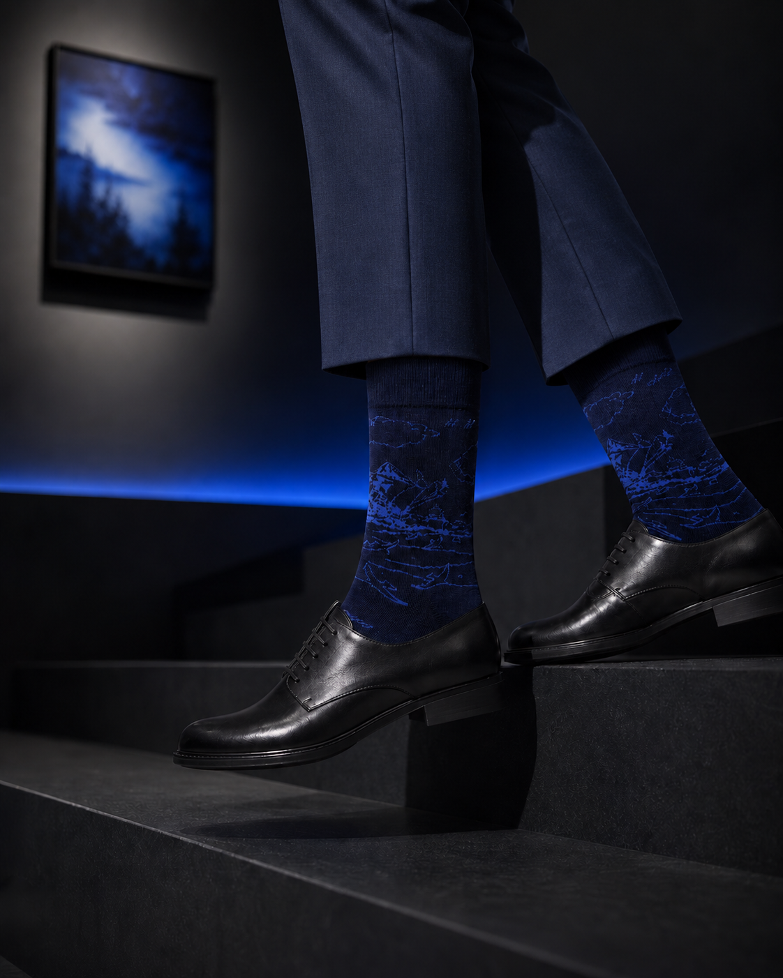 Midnight Ridge socks styled outfit 2