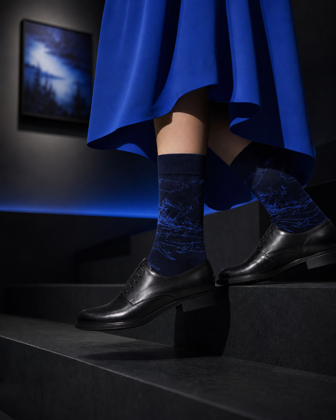 Midnight Ridge socks styled outfit 2