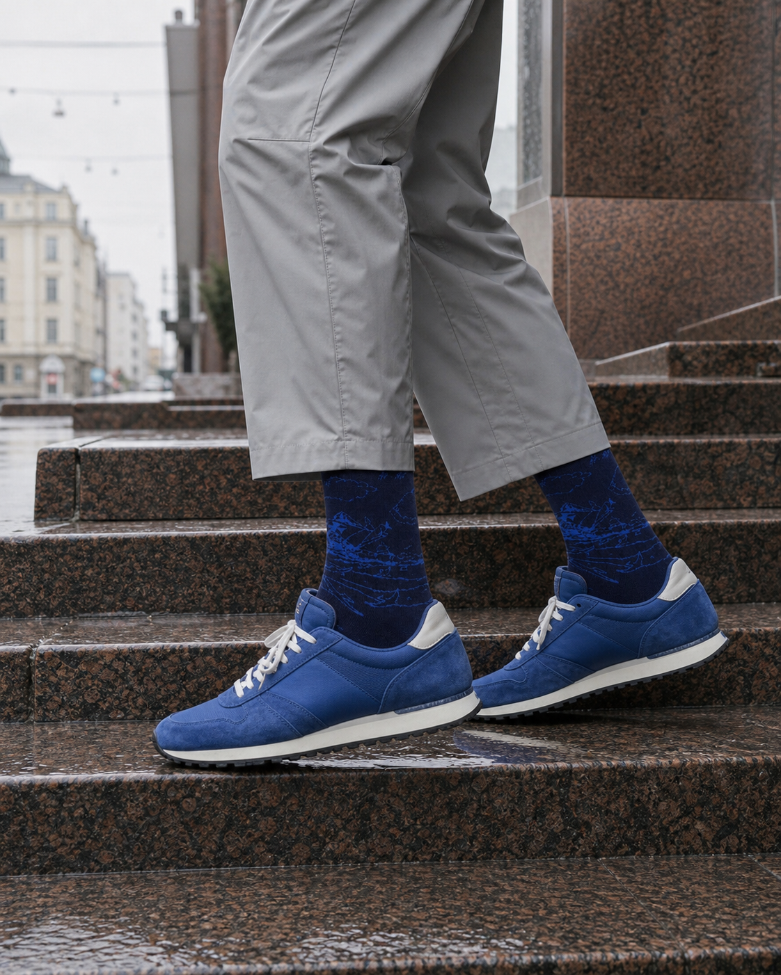 Midnight Ridge socks styled outfit 3