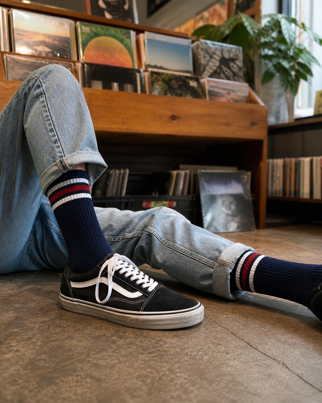 Night Cuff socks styled outfit 3